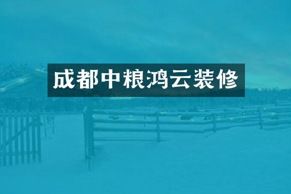 成都中粮鸿云装修