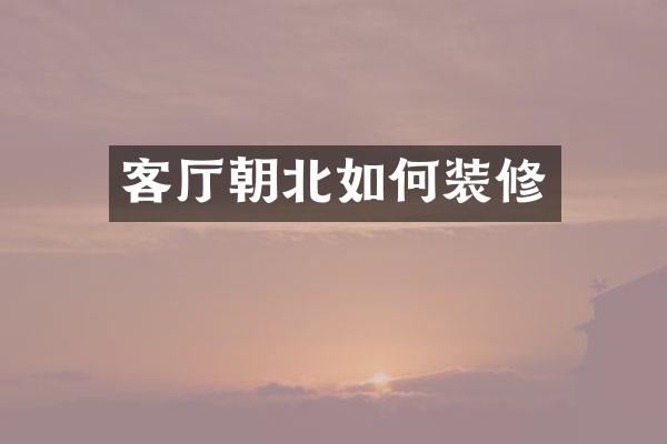 客厅朝北如何装修