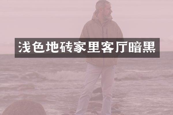 浅色地砖家里客厅暗黑
