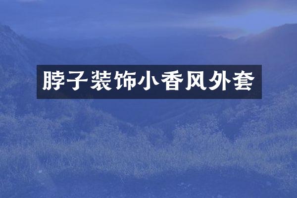 脖子装饰小香风外套