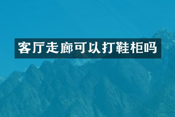 客厅走廊可以打鞋柜吗