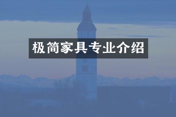极简家具专业介绍