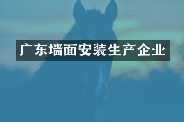 广东墙面安装生产企业