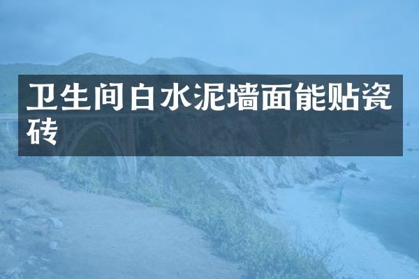 卫生间白水泥墙面能贴瓷砖