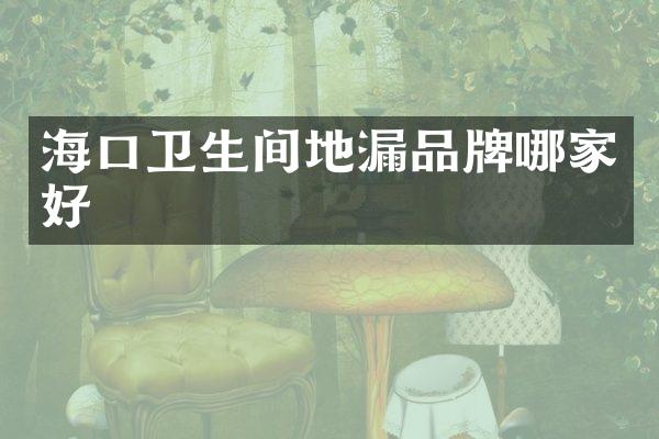海口卫生间地漏品牌哪家好
