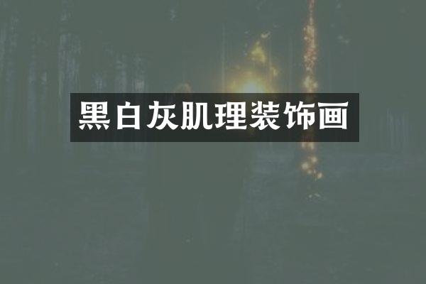 黑白灰肌理装饰画