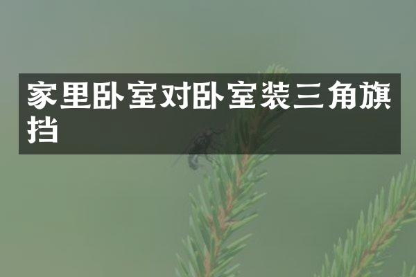 家里卧室对卧室装三角旗挡