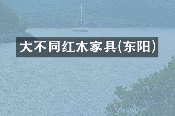 大不同红木家具(东阳)