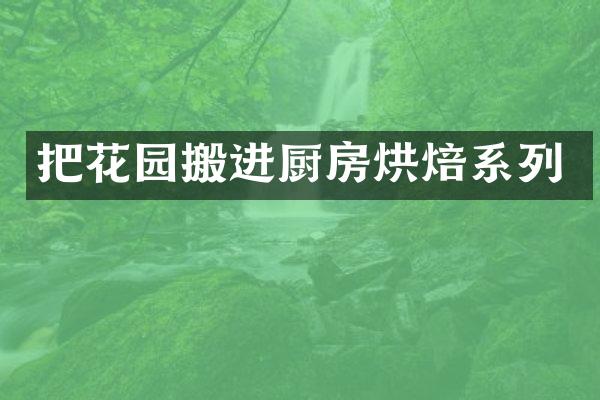 把花园搬进厨房烘焙系列