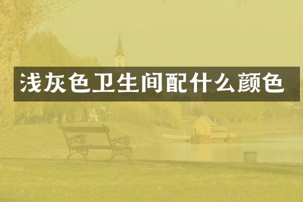 浅灰色卫生间配什么颜色