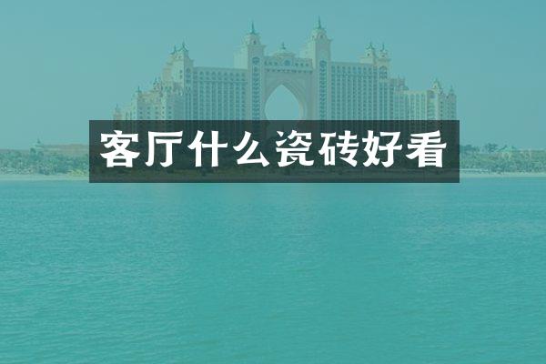 客厅什么瓷砖好看