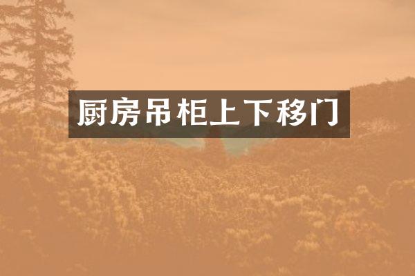 厨房吊柜上下移门