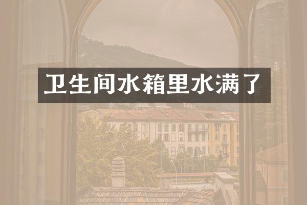 卫生间水箱里水满了