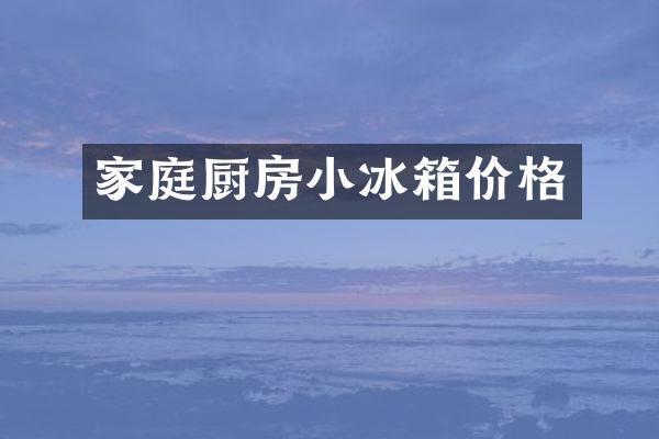 家庭厨房小冰箱价格