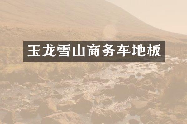 玉龙雪山商务车地板
