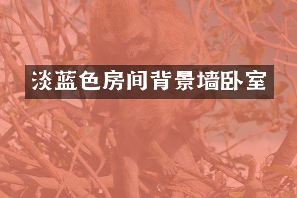 淡蓝色房间背景墙卧室