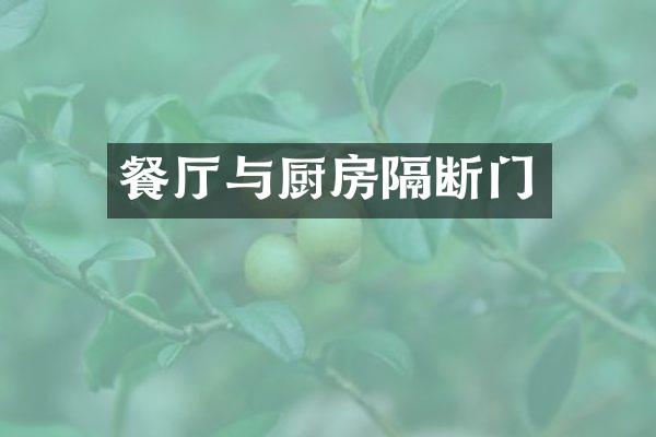 餐厅与厨房隔断门
