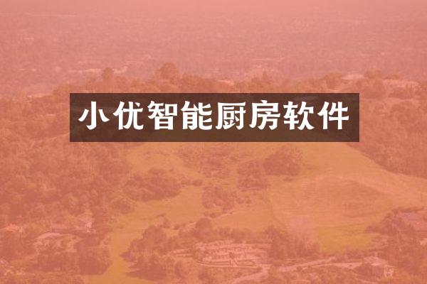 小优智能厨房软件