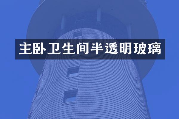 主卧卫生间半透明玻璃