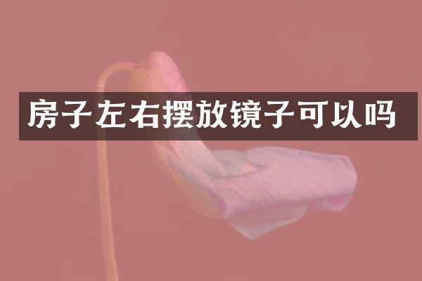房子左右摆放镜子可以吗