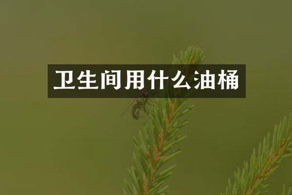卫生间用什么油桶