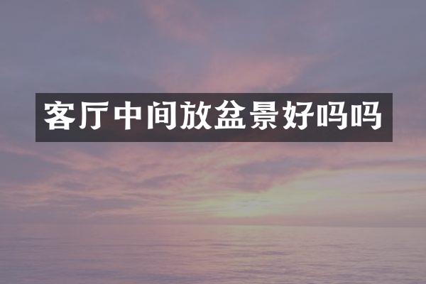 客厅中间放盆景好吗吗