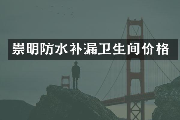 崇明防水补漏卫生间价格