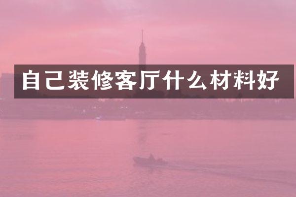 自己装修客厅什么材料好