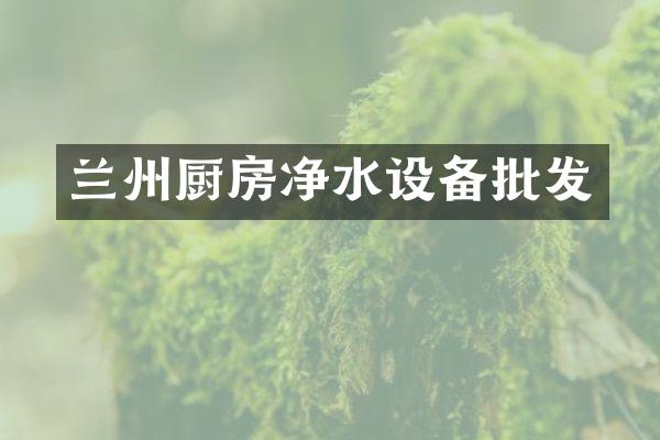 兰州厨房净水设备批发
