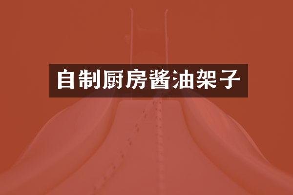 自制厨房酱油架子