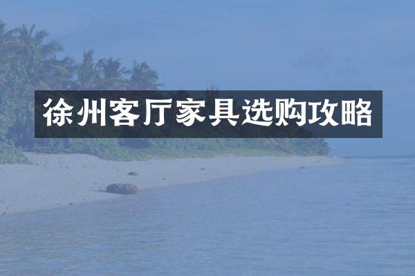 徐州客厅家具选购攻略