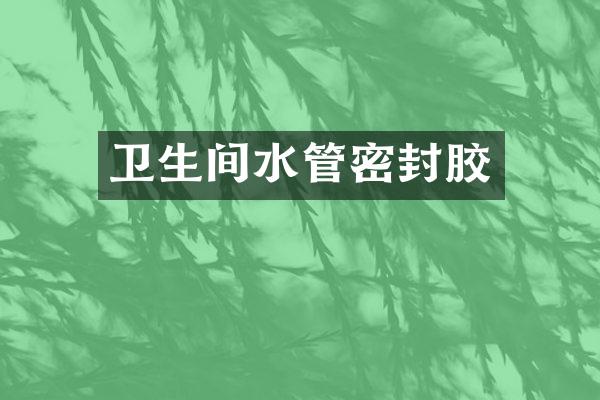 卫生间水管密封胶