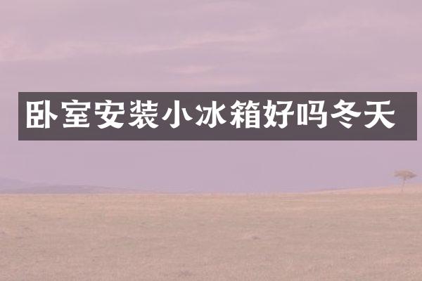 卧室安装小冰箱好吗冬天