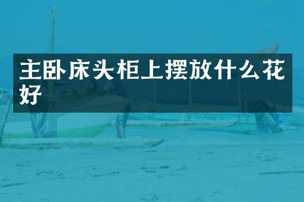 主卧床头柜上摆放什么花好