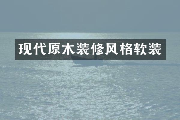 现代原木装修风格软装