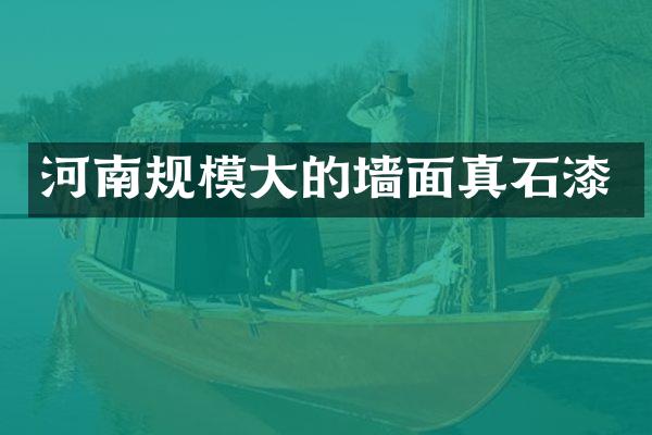 河南规模大的墙面真石漆
