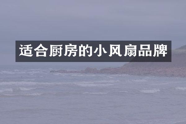 适合厨房的小风扇品牌