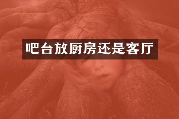 吧台放厨房还是客厅