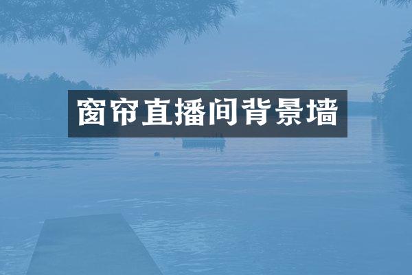 窗帘直播间背景墙