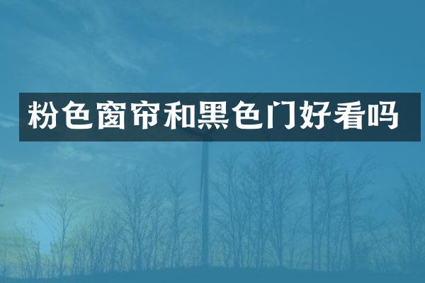 粉色窗帘和黑色门好看吗