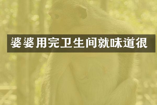 婆婆用完卫生间就味道很