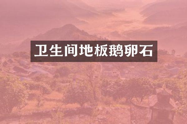 卫生间地板鹅卵石