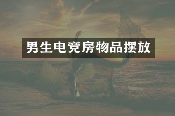 男生电竞房物品摆放