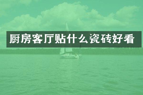 厨房客厅贴什么瓷砖好看