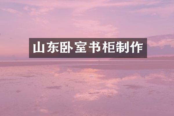 山东卧室书柜制作