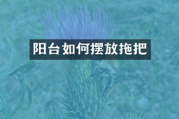 阳台如何摆放拖把