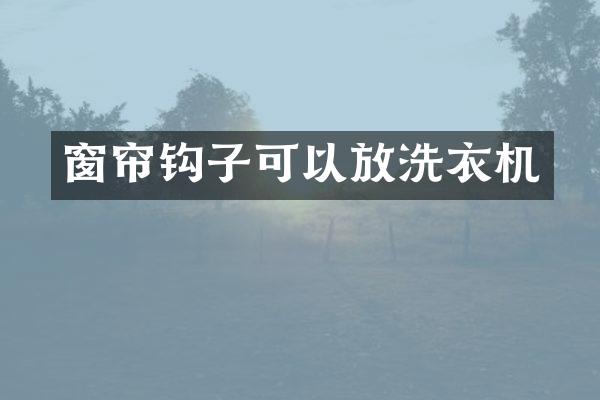 窗帘钩子可以放洗衣机