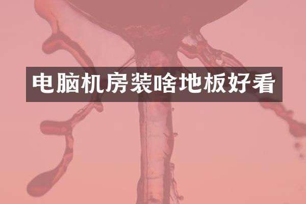 电脑机房装啥地板好看