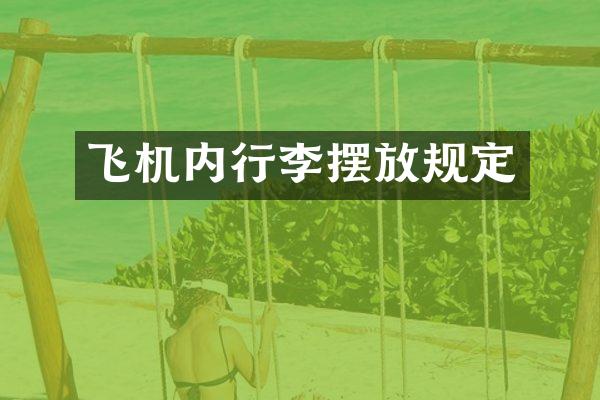 飞机内行李摆放规定
