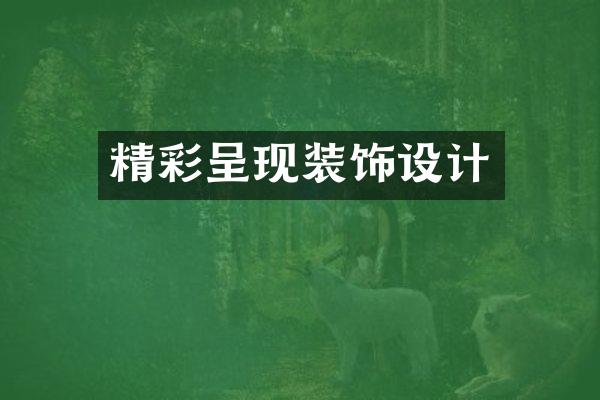 精彩呈现装饰设计